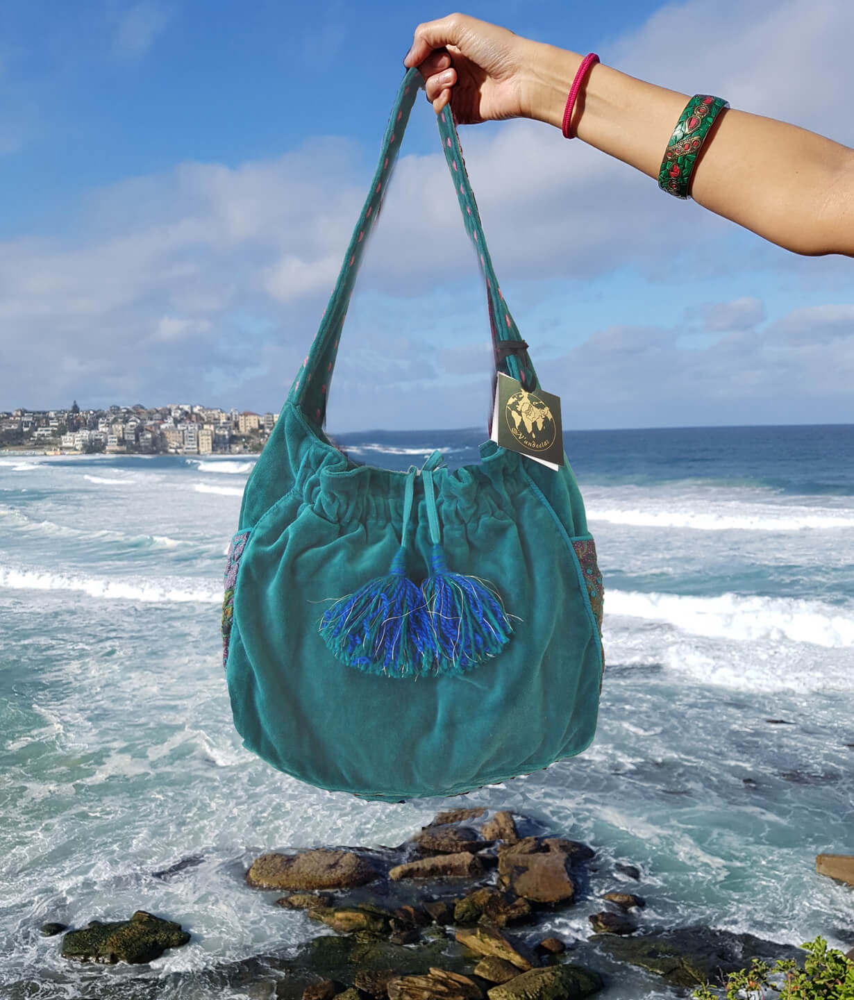 Velvet Slouch Bag